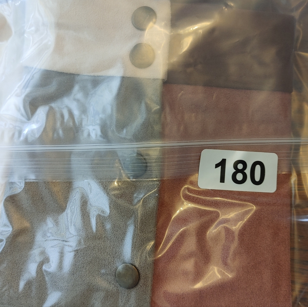 Boohoo Sueded Multicolor Patchwork Mini Skirt Us … - image 7